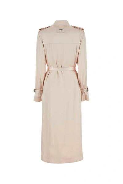 Shop Fendi Trench In Pink