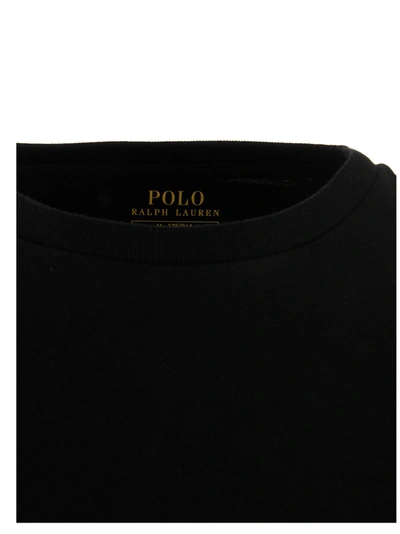 Shop Polo Ralph Lauren Basic Cotton T-shirt In Black