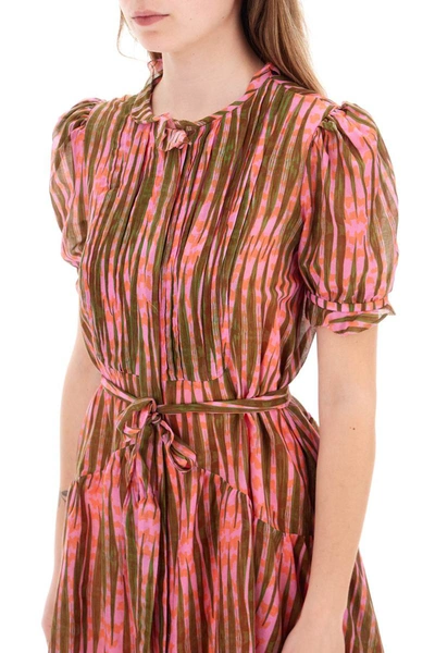 Shop Saloni 'penny' Mini Shirt Dress In Multicolor