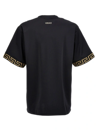 Shop Versace Greca T-shirt Black
