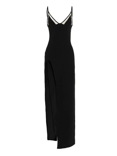 Shop David Koma 'open Leg Cami' Dress In Black