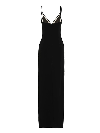 David Koma Sleeveless Maxi Dress With Slit In Black