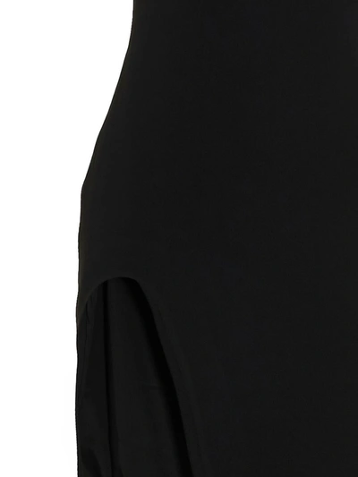 Shop David Koma 'open Leg Cami' Dress In Black