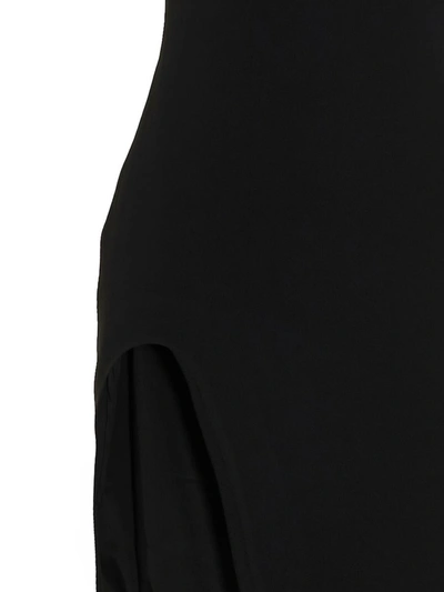 David Koma Sleeveless Maxi Dress With Slit In Black