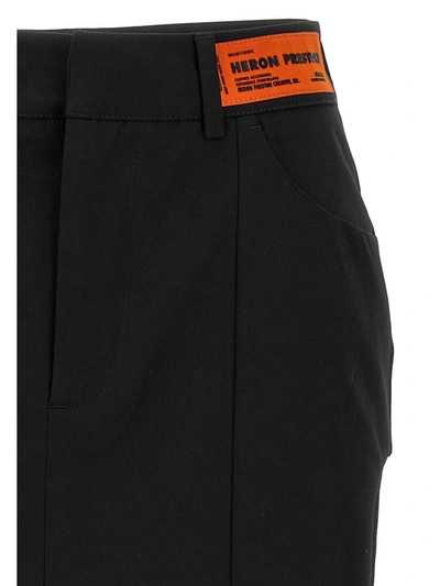 Shop Heron Preston 'gabardine Cut Out' Skirt In Black