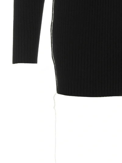 Shop Off-white 'outline' Dress In White/black