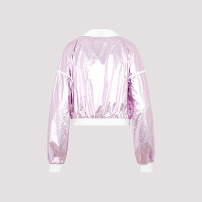 Shop Tom Ford Cropped Track Jacket In Pink &amp; Purple