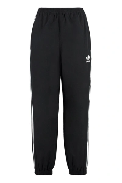 Shop Balenciaga X Adidas - Techno Fabric Track Pants In Black