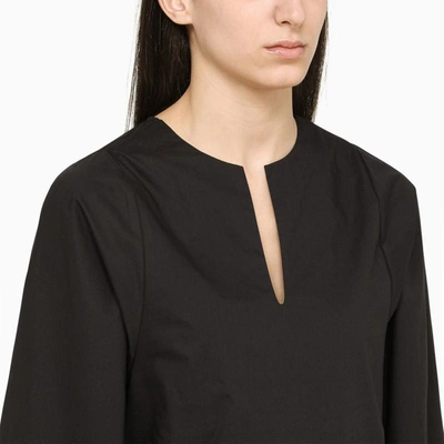 Shop By Malene Birger Wide Blouse In Black