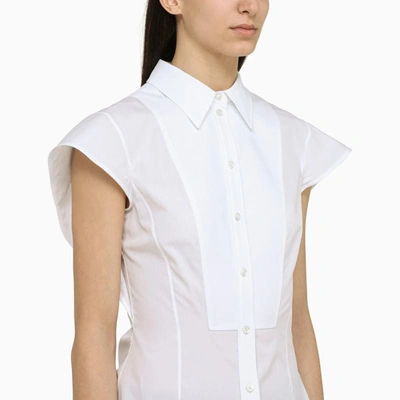 Shop Alexander Mcqueen Structured Shirt In White