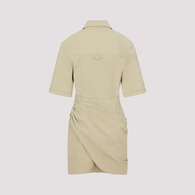 Shop Jacquemus La Robe Camisa Dress In Nude &amp; Neutrals