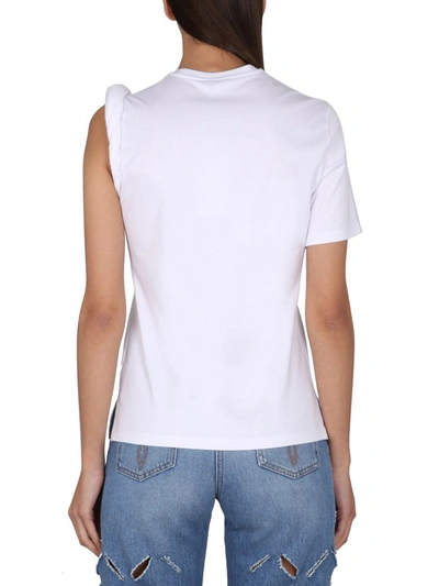 Shop Versace Goddess T-shirt In White