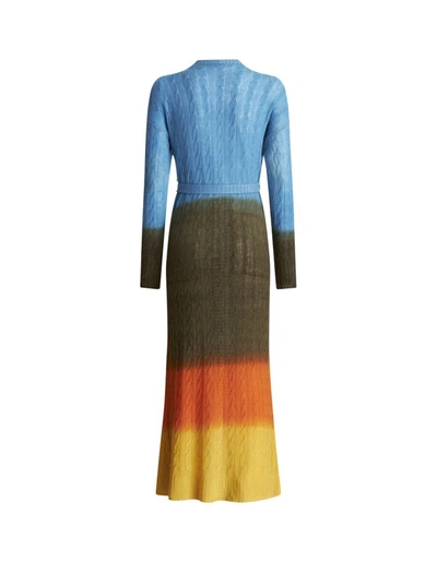 Shop Etro Long Cardigan In Multicolour