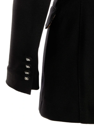 Shop Dolce & Gabbana Milan Point Blazer Jacket In Black