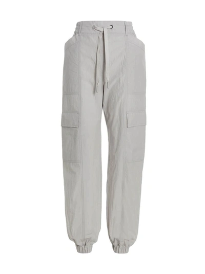 Shop Moncler Cargo Pants In Gray
