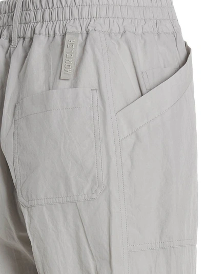 Shop Moncler Cargo Pants In Gray