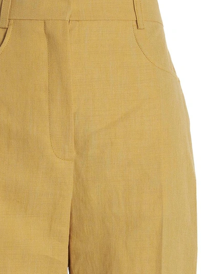 Shop Jacquemus Sauge' Pants In Yellow