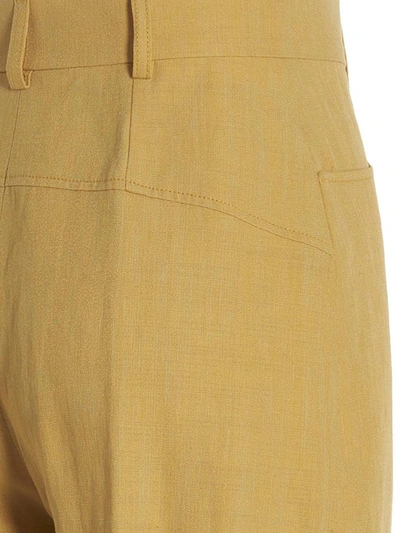 Shop Jacquemus Sauge' Pants In Yellow