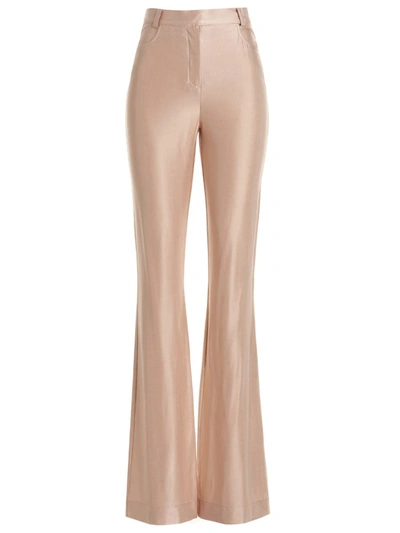 Shop Alexandre Vauthier Shiny Stretch Pants In Pink