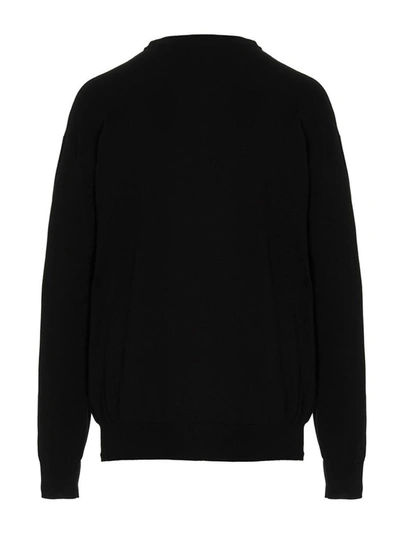 Shop Moschino Jacquard Logo Sweater In Black