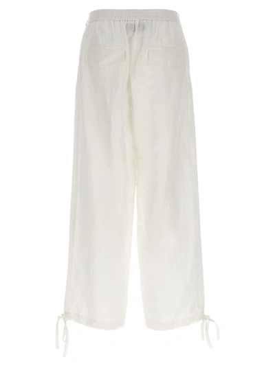 Shop Msgm Carrot Pants In White