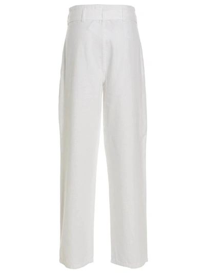 Shop Philosophy Di Lorenzo Serafini Belted Jeans In White