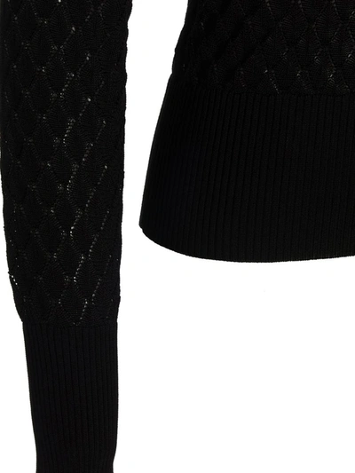 Shop Sapio Knit Polo Shirt In Black