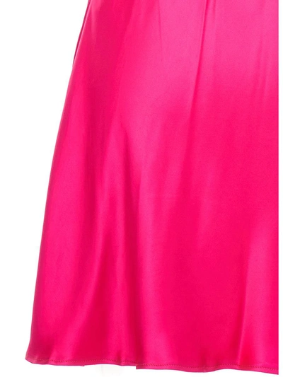 Y/project Y Project Satin Slip Dress In Fuchsia