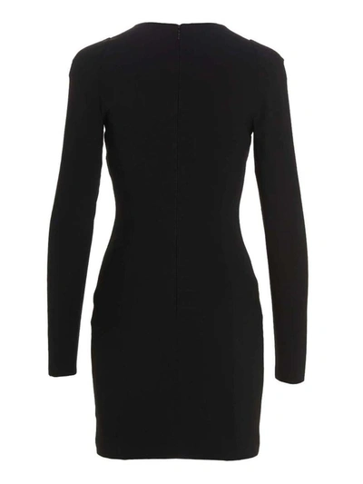 Shop Versace 'cocktails' Dress In Black