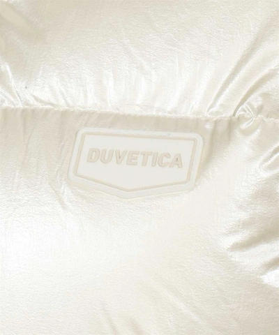 Shop Duvetica Hooded Nylon Down Jacket In Panna