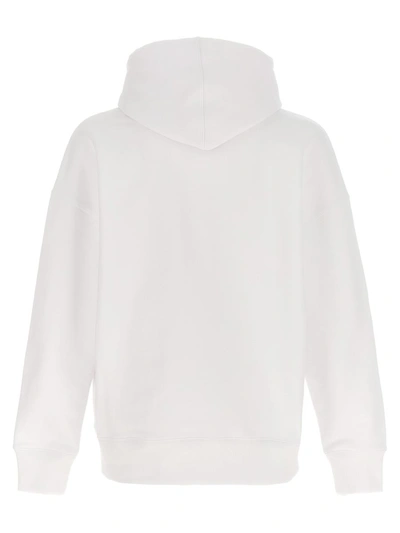 Shop Ami Alexandre Mattiussi Logo Embroidery Hoodie In White