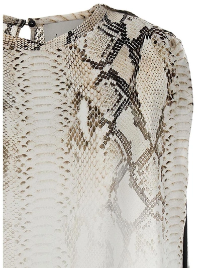 Nude Sleeveless T-shirt With Round Neck In Multicolor