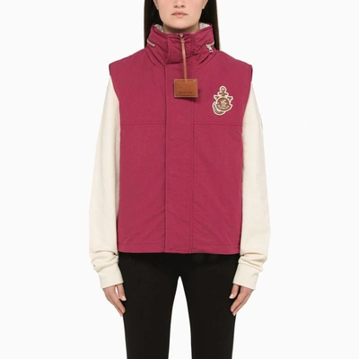 Shop Moncler Genius 1 Moncler Jw Anderson Tryfan Padded Magenta Waistcoat In Pink