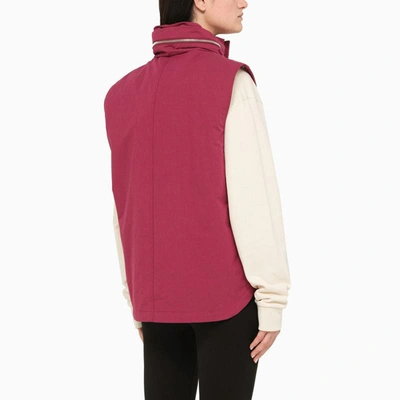 Shop Moncler Genius 1 Moncler Jw Anderson Tryfan Padded Magenta Waistcoat In Pink