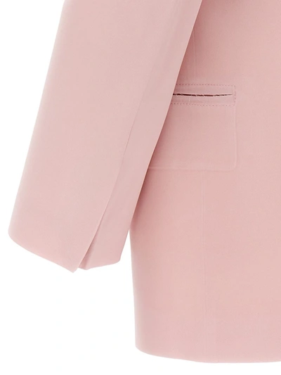 Shop Victoria Victoria Beckham Victoria Beckham Single-breasted Blazer Jacket In Pink