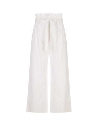 Shop Max Mara Nigella Trousers In White