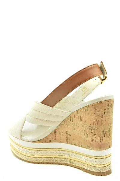 Shop Hogan Sandals In White