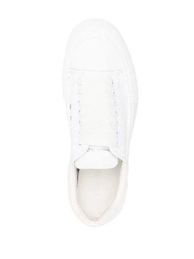 Shop Alexander Mcqueen Lace-up Skate Sneakers In White