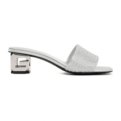 Shop Givenchy G Cube Sandal Shoes In Metallic