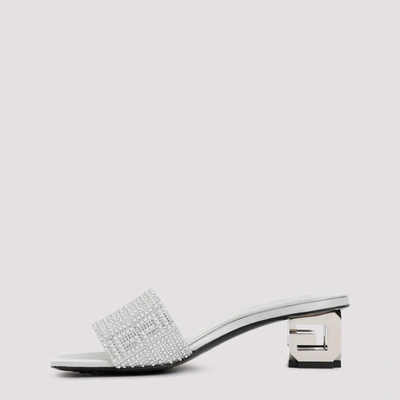 Shop Givenchy G Cube Sandal Shoes In Metallic