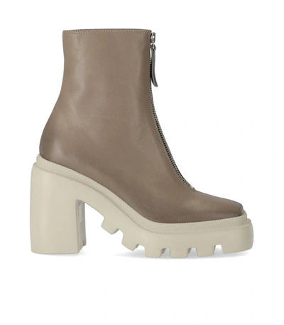 Shop Vic Matie Etna Dove Grey Heeled Ankle Boot