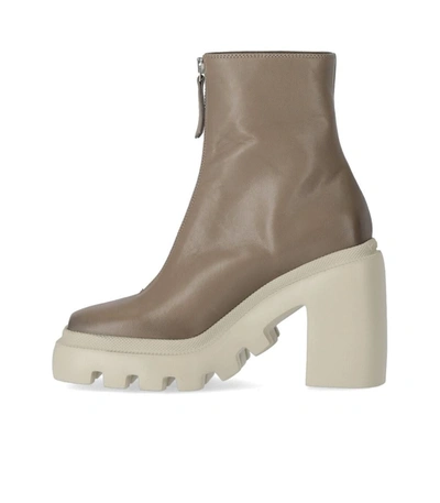 Shop Vic Matie Etna Dove Grey Heeled Ankle Boot