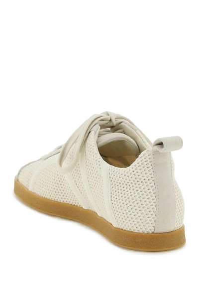 Shop Totême Toteme 'the Mesh' Sneakers In White