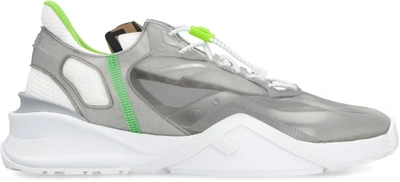 Shop Fendi Flow Low-top Sneakers In Grey