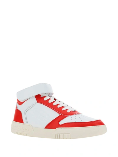 Shop Acbc Sneakers In Red/white