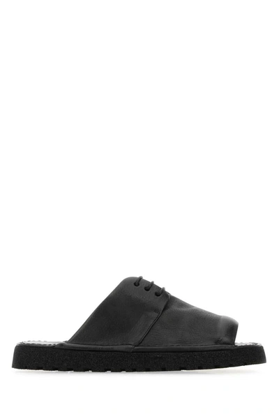 Shop Marsèll Marsell Slippers In Black