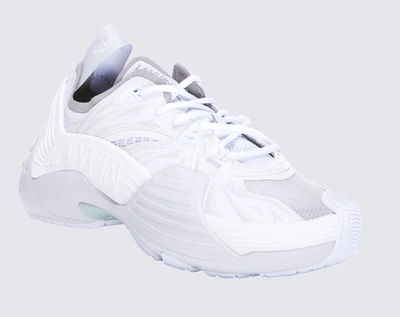 Shop Lanvin White Flash-x Sneakers