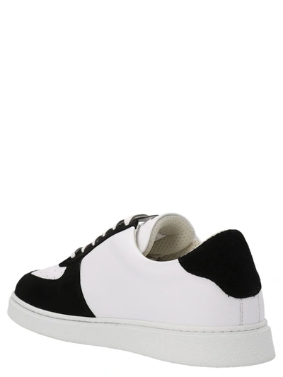 Shop Etro Logo Sneakers In White/black