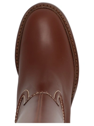 Shop Chloé 'mallo' Boots In Brown