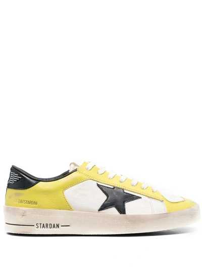 Shop Golden Goose Sneakers In Citronelle/white/black